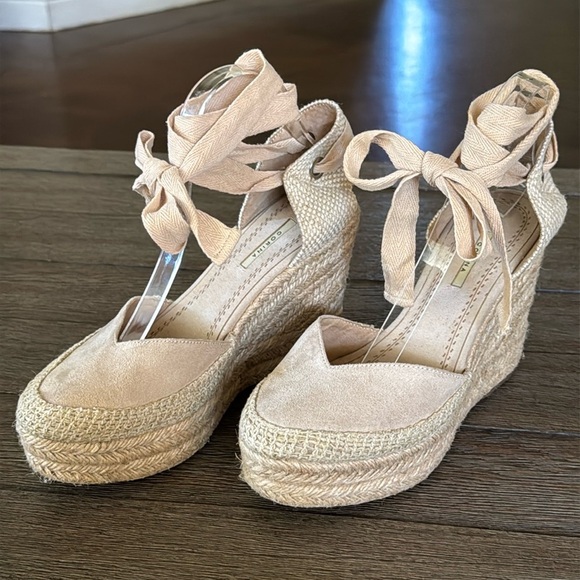 Corina Espadrille Wrap Platform Wedge Natural - Picture 2 of 8
